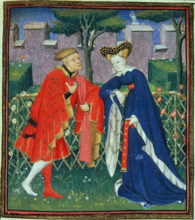 Harl 4431 f.376 Bir hanımefendi ve sevgilisinin yüz balad