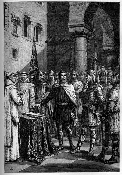 İngiliz kralı Harold, Normandiya Dükü (William I) Guillaume