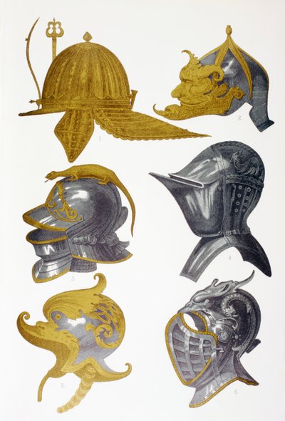 Kasklar, 1873 by French School