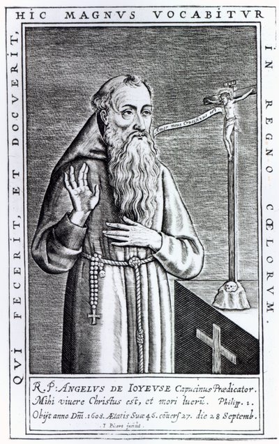 Peder Angelus olarak bilinen Henri, Duc de Joyeuse, by French School