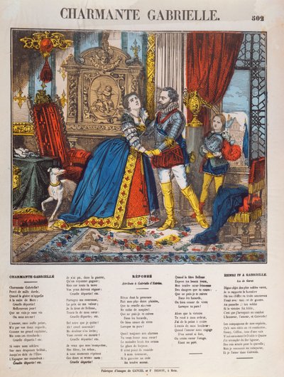 Henri IV (1553-1610), Fransa Kralı ve Metresi Gabrielle dEstrees (1573-99) by French School