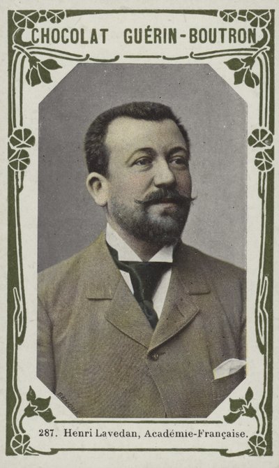 Henri Lavedan, Academie-Francaise (renkli fotoğraf) by French School