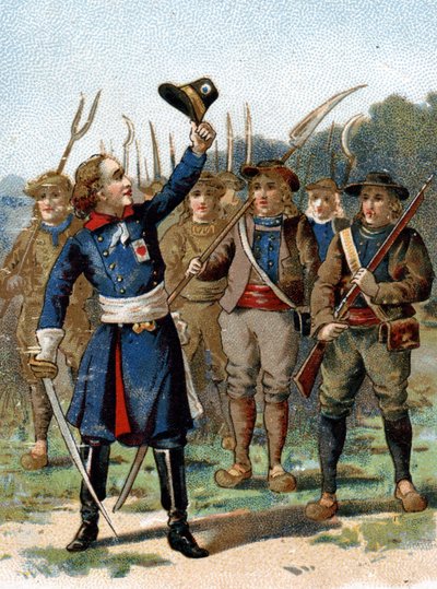 Henri du Vergier, La Rochejaquelein (veya Verger de La Rochejacquelein) kontu (1772-1794), şef satıldı. Göğsünde bir işaret var. by French School