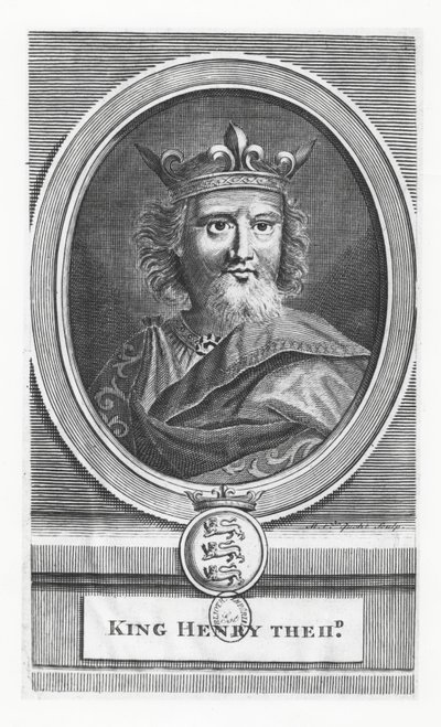 Henry II, İngiltere Kralı (gravür) by French School