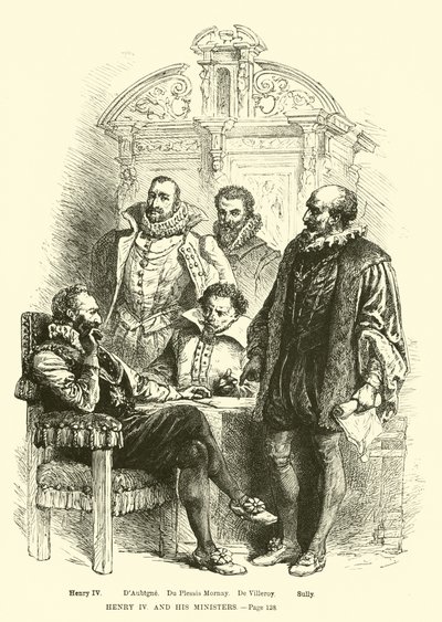 Henry IV ve bakanları by French School