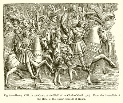 Altın Kumaş Tarlası Kampında Henry VIII (1520) by French School