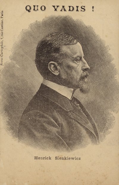 Henryk Sienkiewicz (1846-1916), Polonyalı gazeteci ve romancı (lito) by French School