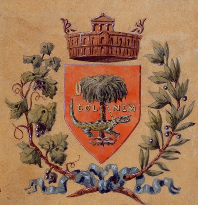 Nimes şehrinin hanedan arması by French School