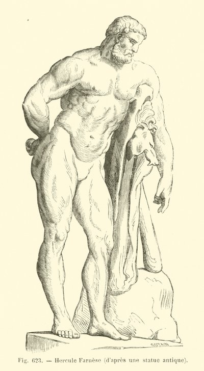 Hercule Farnese (gravür) by French School