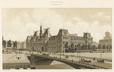 Belediye Binası, yapım aşamasında by French School