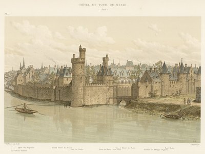 Hotel et Tour de Nesle, 1380 by French School