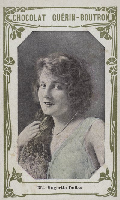 Huguette Duflos (renkli fotoğraf) by French School