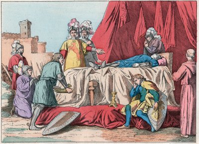 Yüz Yıl Savaşı: “” La mort de Bernard du Guesclin (1320-1380) devant Chateauneuf de Randon le 13/07/1380”” - Duguesclin