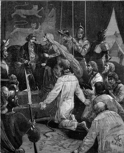 Yüzyıl Savaşları. Calais Burjuvası: Aziz Peter Eustache ve arkadaşlarının İngiltere Kralı III. by French School