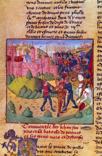 Yüz Yıl Savaşları: "Fransa Kralı İyi John II (1319-1364) 19/09/1356 tarihinde Poitiers Savaşı