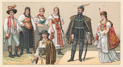 Macaristan ve Hırvatistan Kostümü by French School