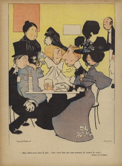 Le Rire için illüstrasyon (renkli taş baskı) by French School