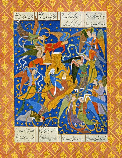 Binbir Gece Masalları için illüstrasyon, 1895 (renkli gravür) by French School