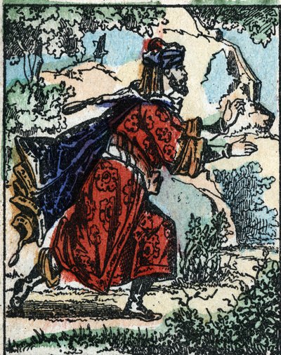 Binbir Gece Masalları için İllüstrasyon. Ali Baba (Ali Baba). Imaging Pellerin