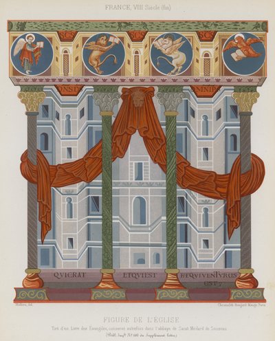 Bir kilisenin görüntüsü by French School