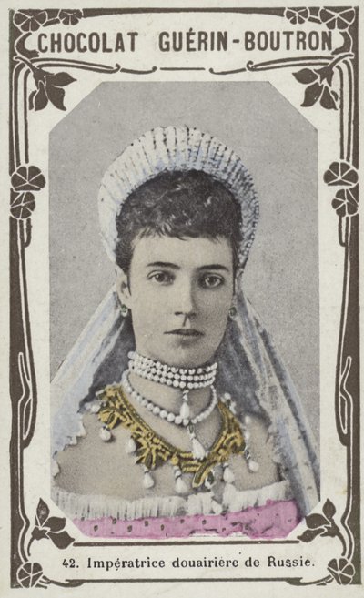 Rus İmparatoriçesi Dowager (renkli fotoğraf) by French School