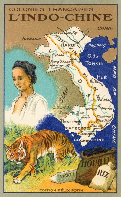 Çinhindi (kromolitho) by French School