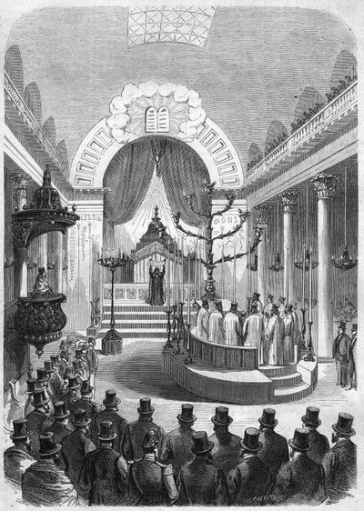 1864 yılında şehrin sinagogunda Bordeaux