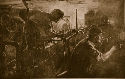 Fransız Assault topçusuna ait bir tankın içi, 1914-18 by French School