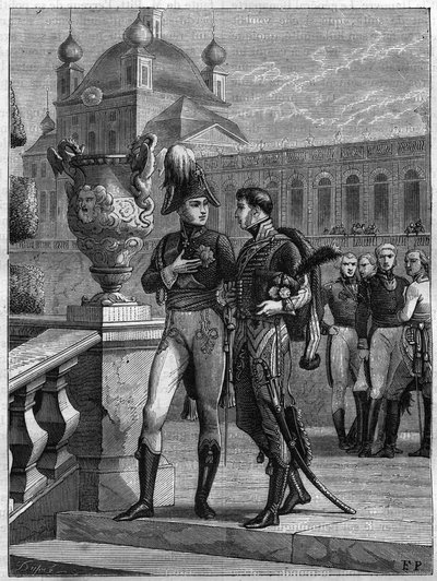 Rus Alexander I (1777-1825) ve Michel Duroc (1772-1813) ile Nisan 1801