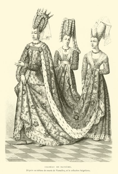 Bavyeralı Isabella (gravür) by French School