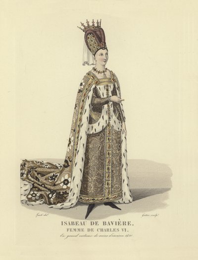 Bavyeralı Isabeau, Fransa Kralı VI. by French School