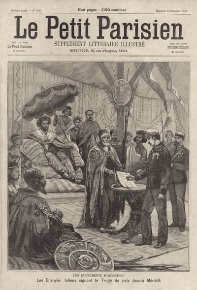 İtalyan elçileri, Etiyopya İmparatoru II. Menelik