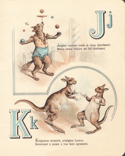 JK: Neşeli tilki, hokkabaz, kanguru, kickboks by French School