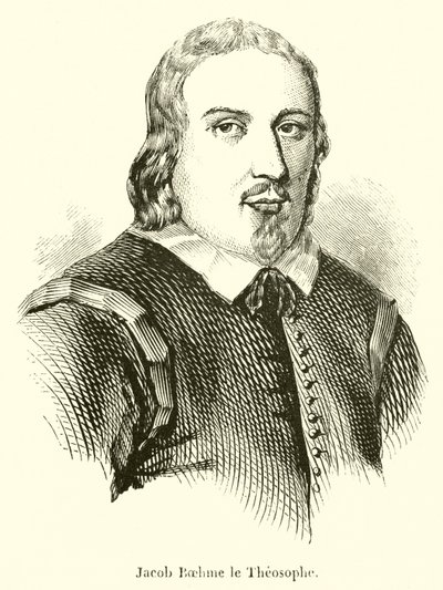 Teosofist Jacob Boehme (gravür) by French School