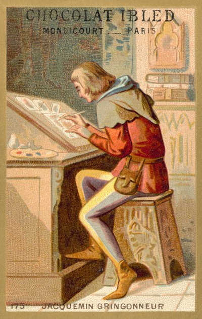 Jacquemin Gringonneur, Fransız ressam (chromolitho) by French School