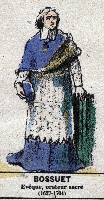 Jacques-Benigne (Jacques Benigne) Bossuet (1627-1704), Fransız yazar ve başrahip, Meaux piskoposu. by French School