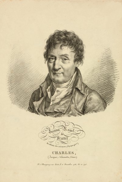 Jacques Alexandre Cesar Charles, 1820 by French School
