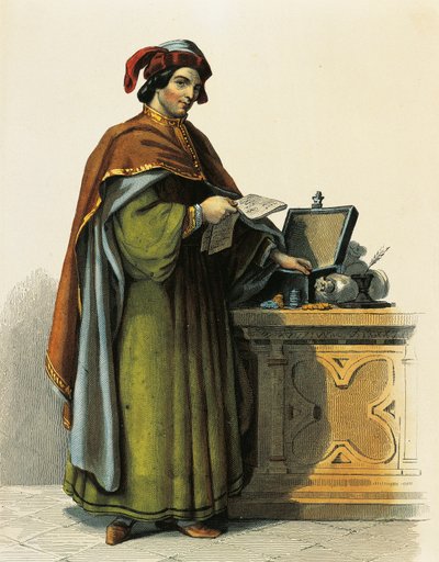 Jacques Coeur (c.1395-1456), Fransız tüccar by French School