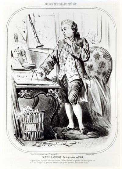 Jacques de Vaucanson çocukken, Galerie des Enfants Celebres