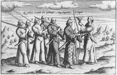 Eskortlu Japon asilzade, c.1660 by French School