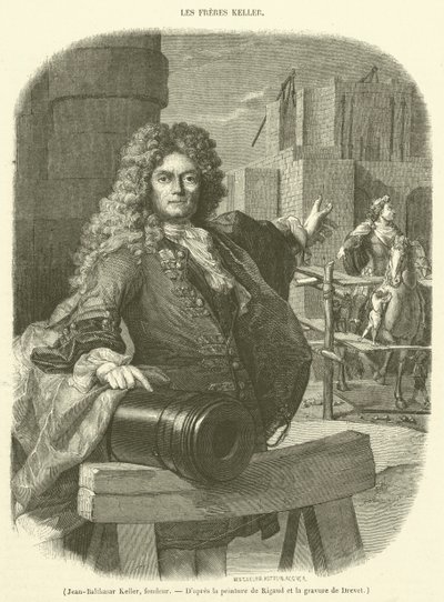 Jean-Balthasar Keller, dökümcü (gravür) by French School