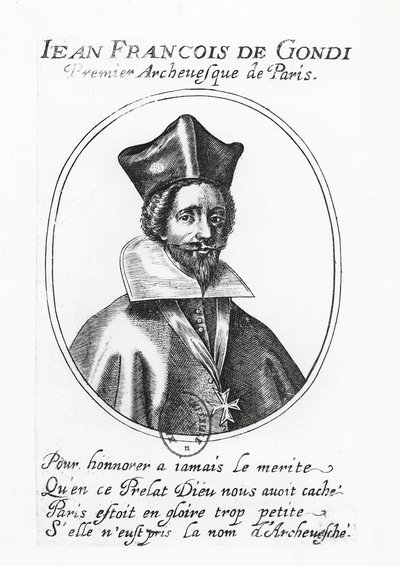 Jean-Francois de Gondi (gravür) by French School
