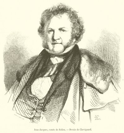 Jean-Jacques, Sellon Kontu (gravür) by French School