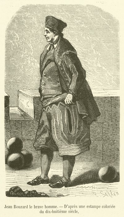 Cesur adam Jean Bouzard (gravür) by French School