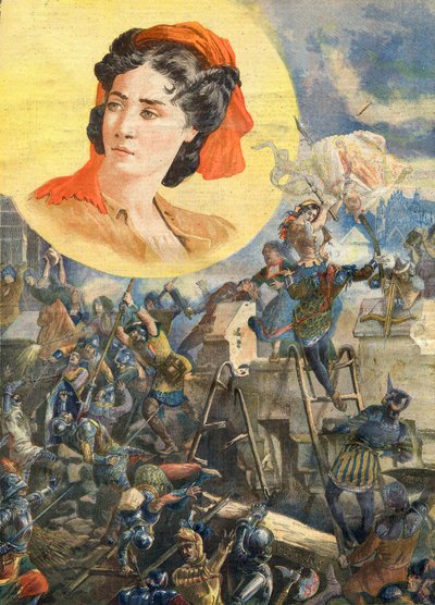 Jeanne Fourquet olarak bilinen Jeanne Laisne (1456-?) by French School