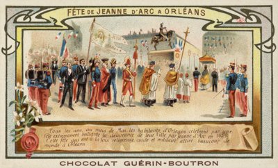 Joan of Arc Festivali, Orleans, Fransa (chromolitho) by French School