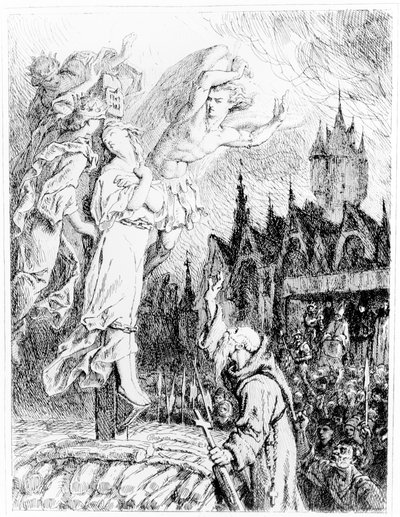 Joan of Arc tehlikede by French School