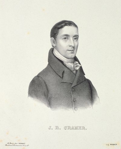 Johann Baptist Cramer (1771-1858), Magnier tarafından oyulmuş by French School
