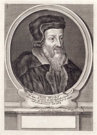 John Wycliffe, Daumont, Paris tarafından oyulmuş by French School