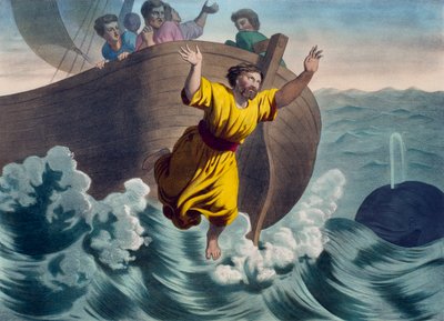 Jonah denize atıldı, bir ilmihal LHistoire Sainte